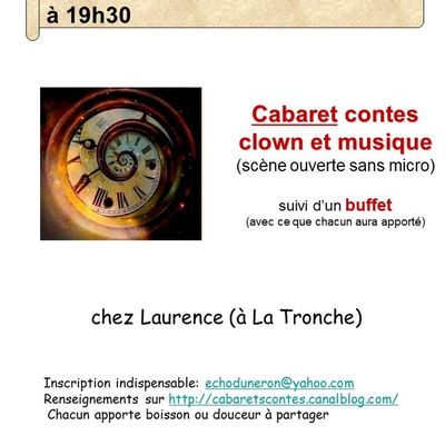  cabaret/scène ouverte chez Laurence (à la Tronche)