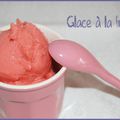 glace à la fraise sans crème ni oeufs au rice drink