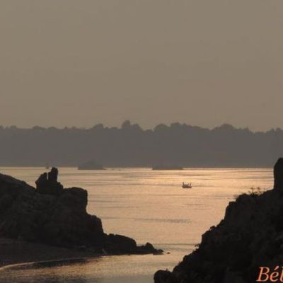 coucher de soleil à bréhat