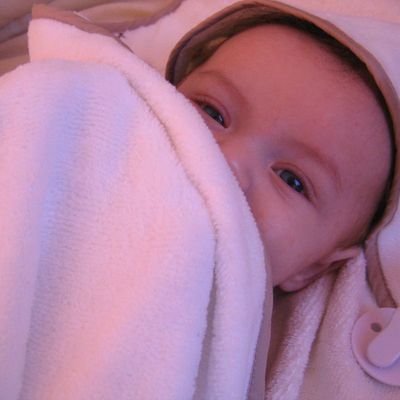 Elias à la sortie du bain