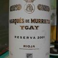 Rioja Marques de Murrieta Ygay Reserva 2001 (Guillaume)