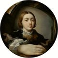 Parmigianino (Italian, 1503-1540), Self-portrait in a Convex Mirror, circa 1523-1524