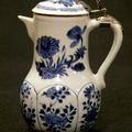 Blue and white ewer with cover, China, Kangxi period (1662-1722)