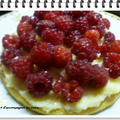 Tarte fine aux framboises