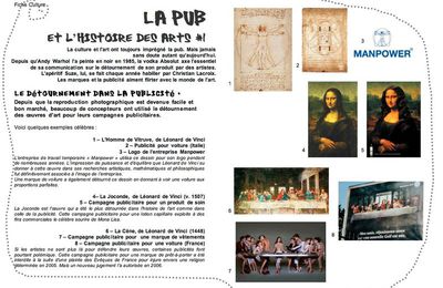 Pub & Histoire de l'Art