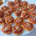 mini pizzas aux trois fromages