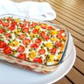 ...Les lasagnes de légumes au thon de Cyril Lignac dans Tous en cuisine,2eme édition...