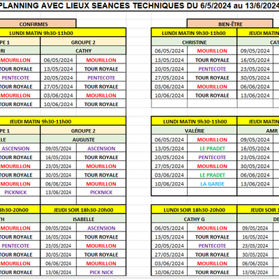 Planning mai juin 2024