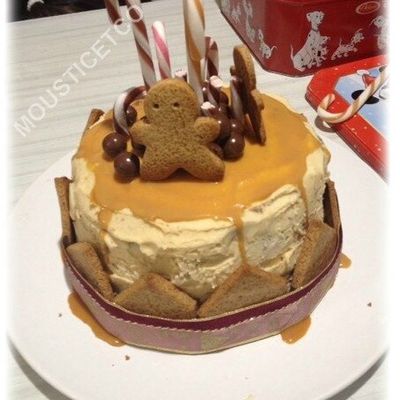 Gateau de Noël pomme cannelle caramel au beurre salé
