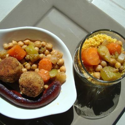 Couscous aux légumes, keftas § merguez (par Pitchoune)