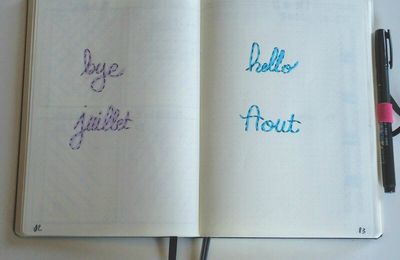 Bullet Journal Aout