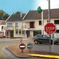 La poste et la pharmacie du Plessis-Bouchard...hier et aujourd'hui