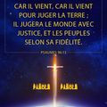 Les versets bibliques classiques à propos de la justice I