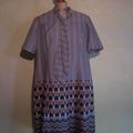 R412 : Robe 70's soie T.44