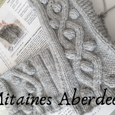 Sur les aiguilles #2 : Les mitaines "Aberdeen" (Modèle Drops Design 98-36)
