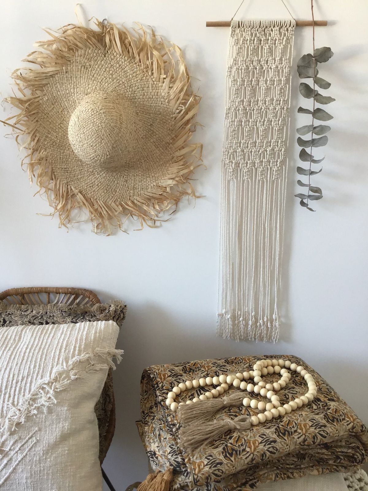 Macramé mural Indra natural