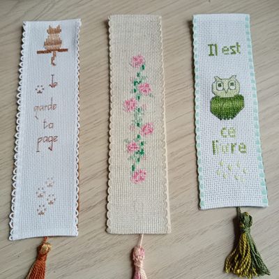 Marques pages pour les Petits Points en Puisaye 🪡🧵