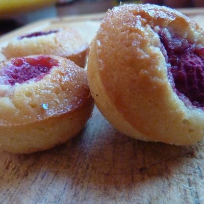 Petites Bouchées Financiers à la Framboise
