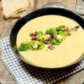 Soupe au chou, brocoli brûlé