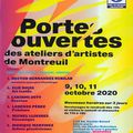 Portes Ouvertes des Ateliers d'Artistes de Montreuil 2020 - 9, 10, 11 octobre 2020