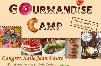 Concours de pâtisserie Gourmandise Camp