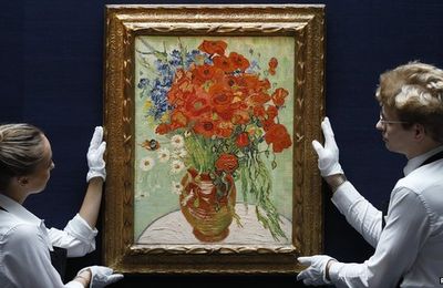 BBC News : Van Gogh floral still life sold for $61.8m (£38.7m)
