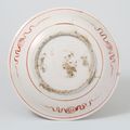 Wucai 'Swatow-Type' dish with Arabic inscription design, Zhangzhou ware Ming dynasty, 17th century