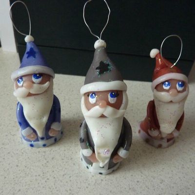 père noël à accrocher dans le sapin