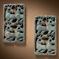 A pair of small bronze openwork plaques, Northern Hebei province, 6th-5th century BC