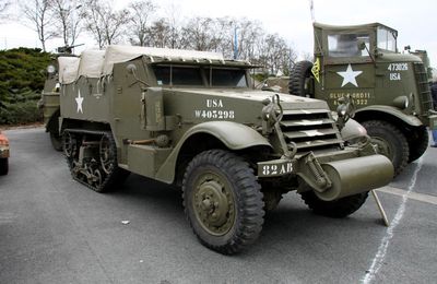 Le Half-Track M2 A1F de 1940 (23ème Salon Champenois du véhicule de collection)