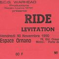 Ride - Vendredi 30 Novembre 1990 - Espace Ornano (Paris)