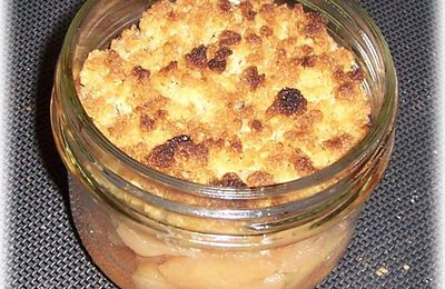 Crumble pommes coings