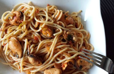 Spaghettis aux moules 