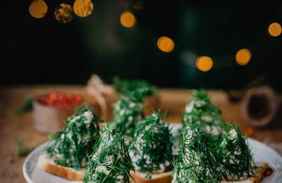 Sapin en robe verte pour l'apéritif
