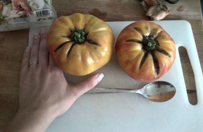 Tomates farcies au tofu (chaud ou froid)