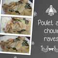 Poulet aux choux raves