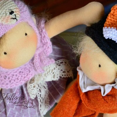 Pinky and Foxy will be available today in my etsy