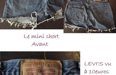 Le mini short en denim