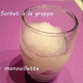 Sorbet à la grappa