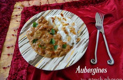 Aubergines au Panch Phoron