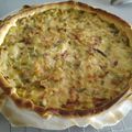 Quiche onctueuse Poireaux Lardons 