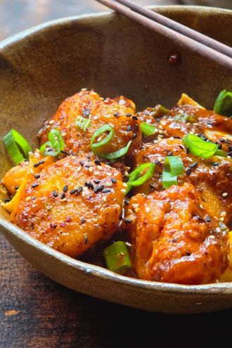 {Recette} Rice cakes au gochujang