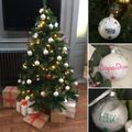 Déco : boules de noël personnalisées pour votre sapin ou à offrir !