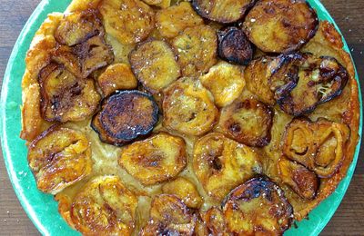 Tatin d'aubergines au miel de romarin
