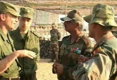 Manoeuvres communes russo-indiennes INDRA-2013