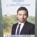 L’affiche électorale de Romain Lopez