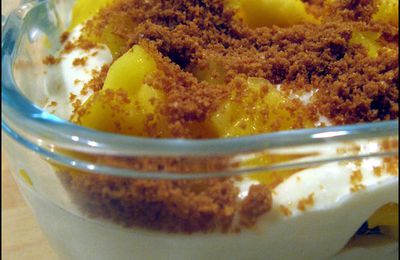 tiramisu mi chti - mi exotique au speculoos et a la mangue