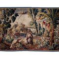 Aubusson, Verdure aux volatiles, portique aux caducées et kiosque, milieu du XVIIIe siècle