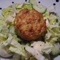 Muffins courgette-crevettes-fromage