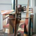 Travail autour d'une sculpture cubique: Le moulin théâtral